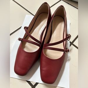 Mary Jane in Red, Leather